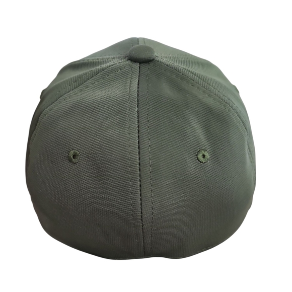 Men's Flex Fit Athletic Premium Olive Green Cap - Picture 4 of 7